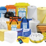 SpilMax group of spill kits and absorbents including pads, rolls, booms, wipes, pillows, oil and fuel, chemical, universal or general purpose