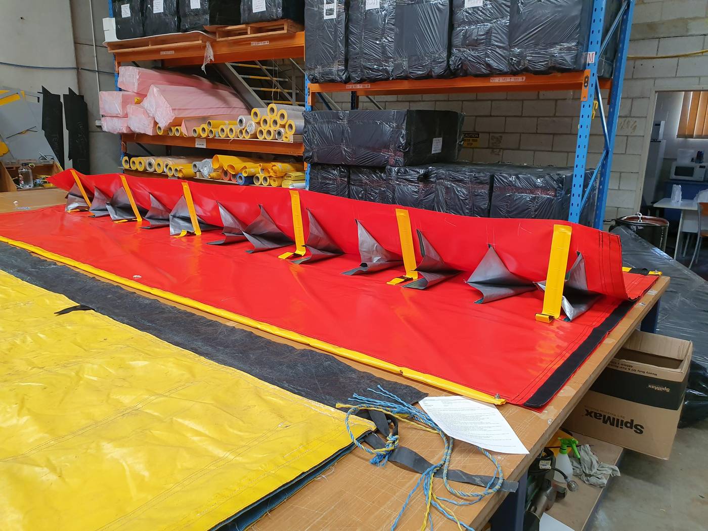 Chatoyer portable flood barrier in production