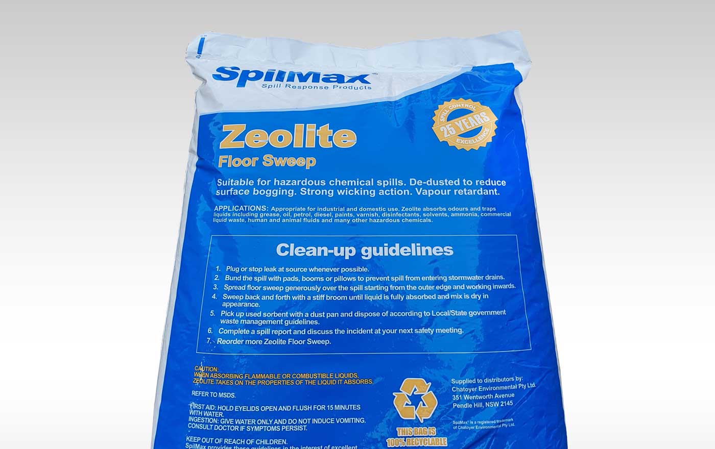 SpilMax Zeolite Floor Sweep 15L bag