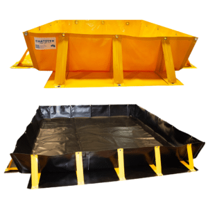 Bund material for chemical storage comparing PVC 900 GSM, PVC 1370 GSM, and XR-5 1020 GSM